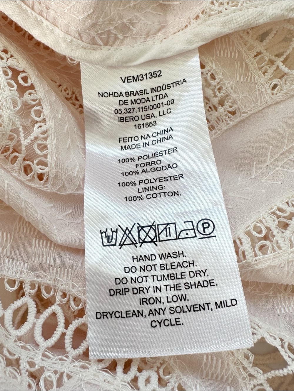 NWOT PatBo Aura Lace Flutter White Light Pink Bridal Midi Dress Size 0 - Picture 13 of 13